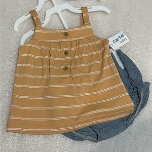 Carter's Two Piece Summer Pair - with Bloomers!  Brand new - super cute!